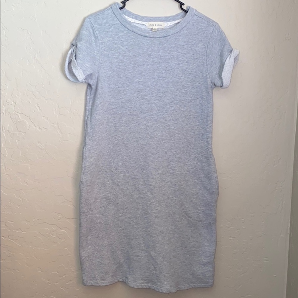 Cloth & Stone Light Gray Casual Dress